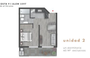 Departamento en Alem al 1500