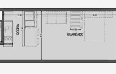 Monoambiente en Guemes al 2400