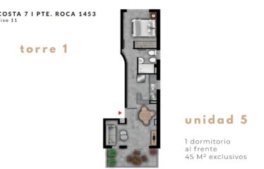 Monoambiente en Pte. Roca al 1400