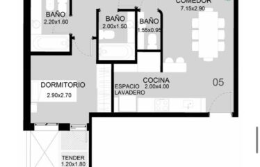 Departamento en 3 de Febrero al 600